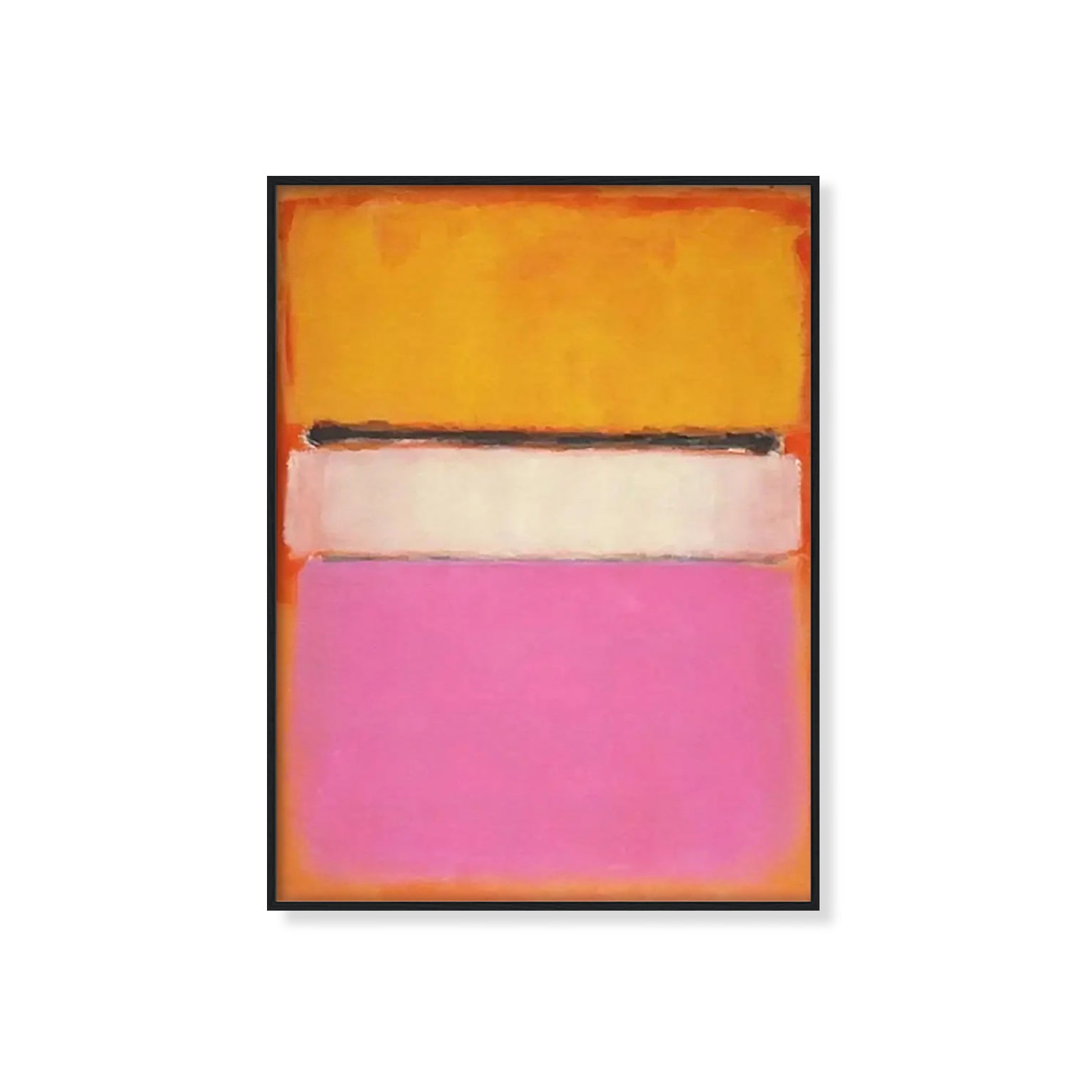 Mark Rothko Minimalismo naranja y rosa