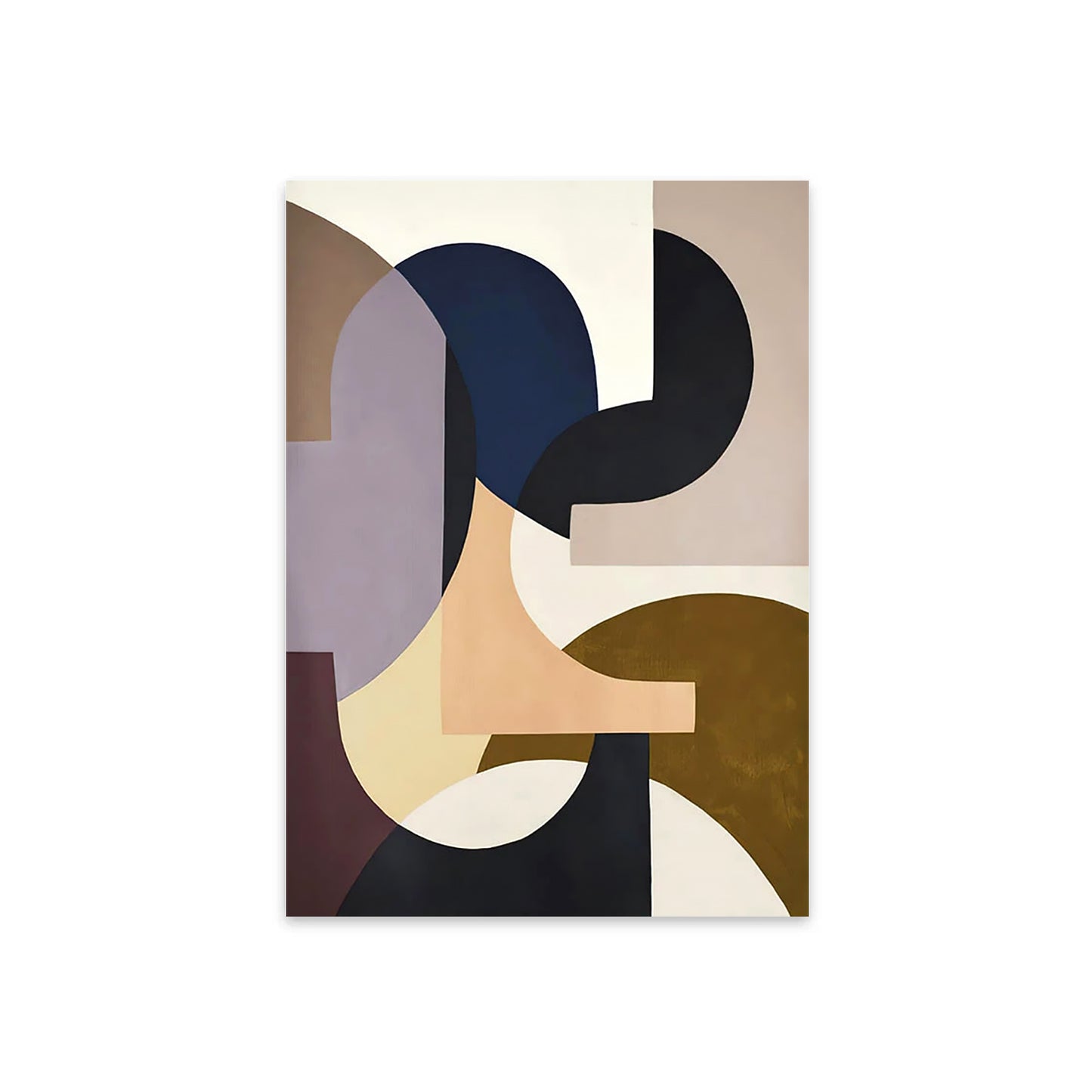 Nordic Abstract Muted Geometric Art