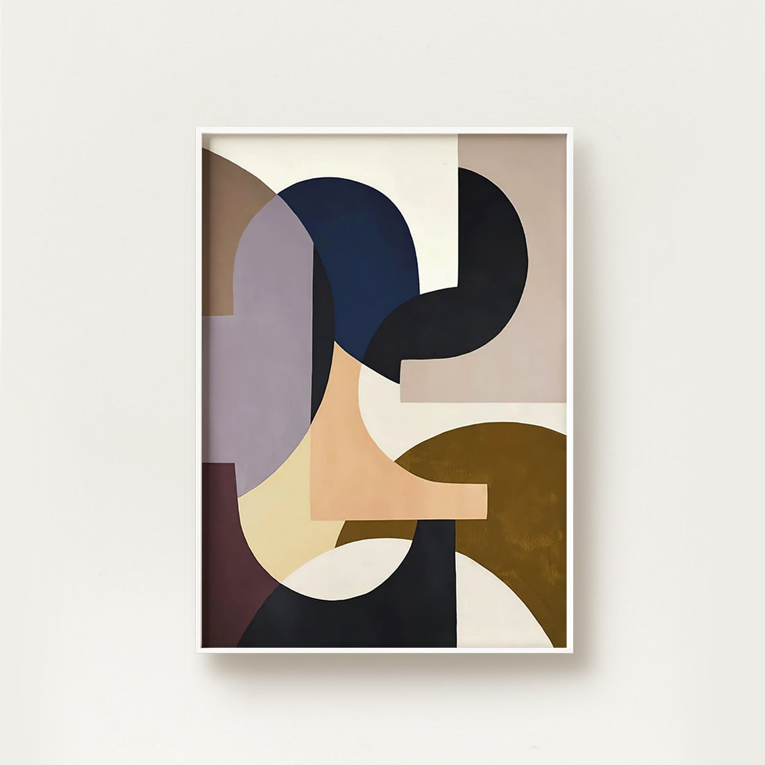 Nordic Abstract Muted Geometric Art