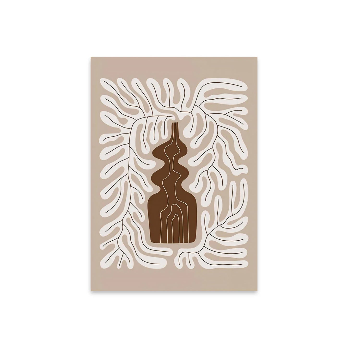Nordic Abstract Vine in Vase