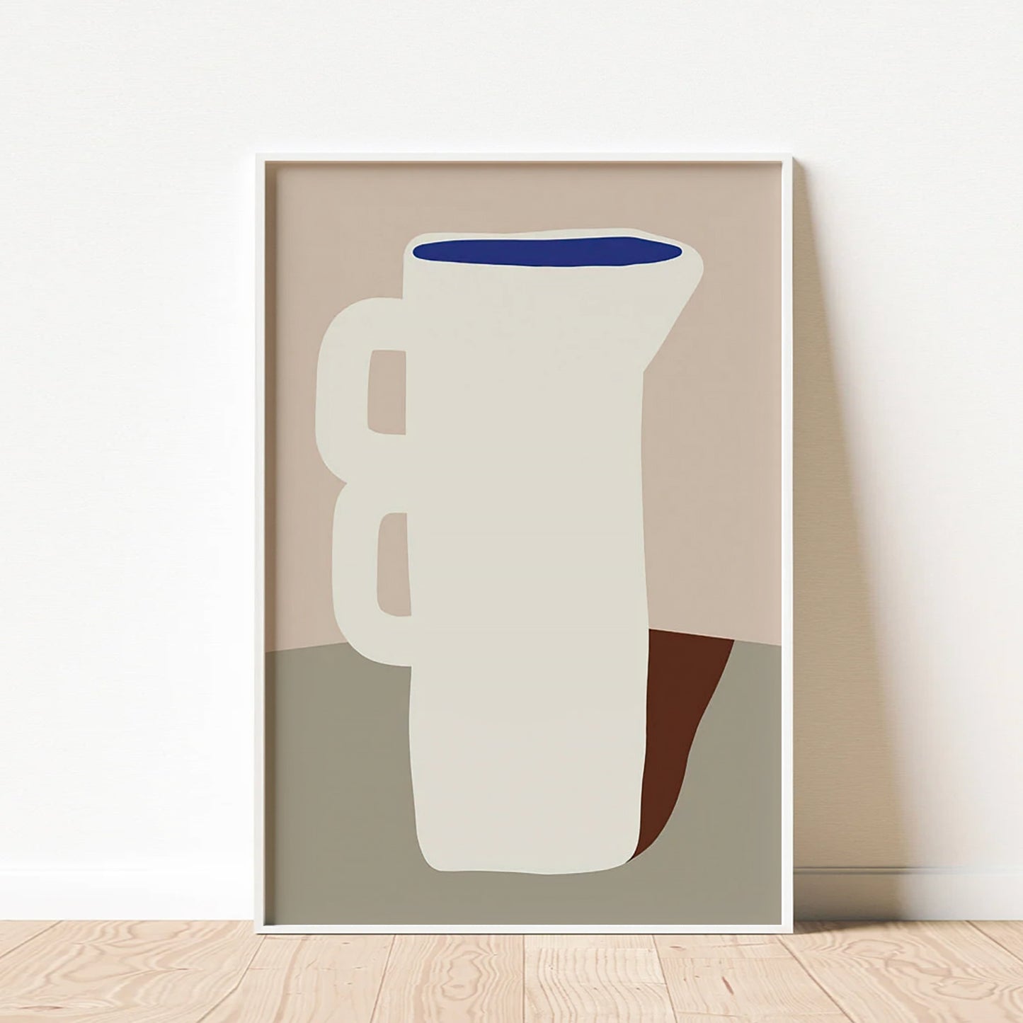 Nordic Blue Jar Art