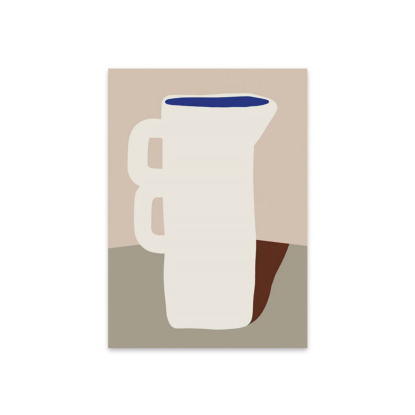Nordic Blue Jar Art