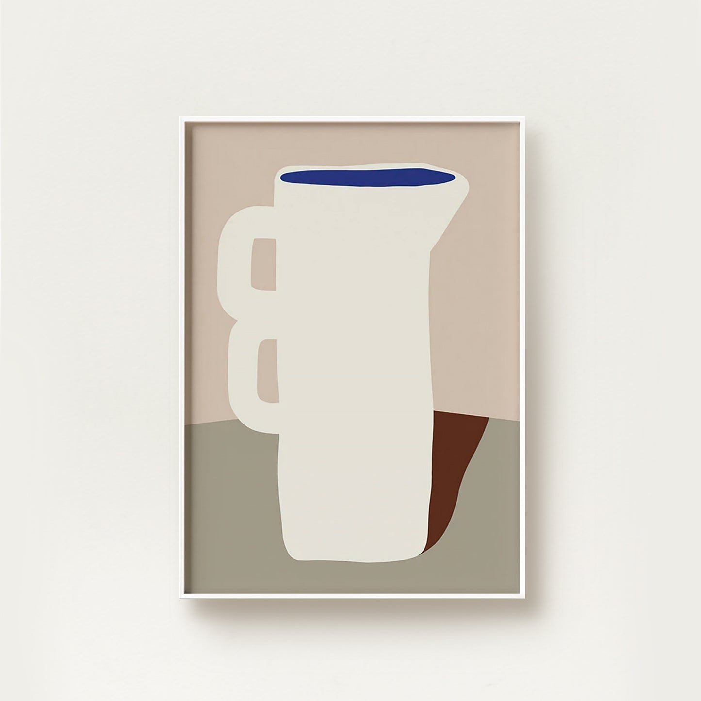 Nordic Blue Jar Art
