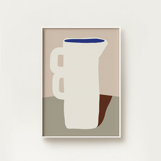 Nordic Blue Jar Art
