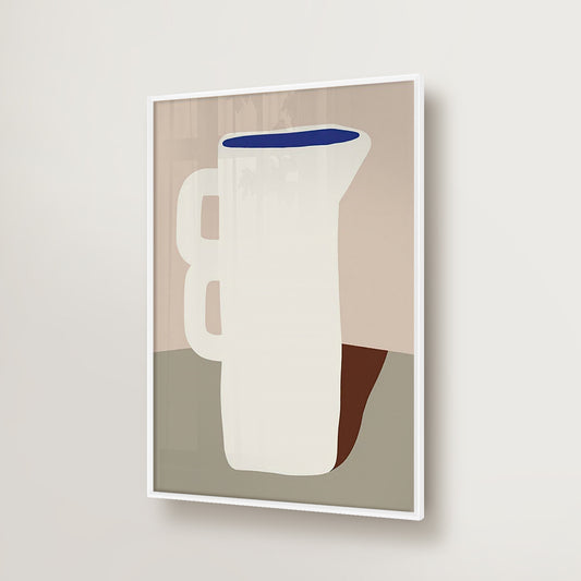 Nordic Blue Jar Art