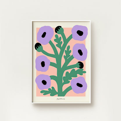 Poppies Plant Abstract Art