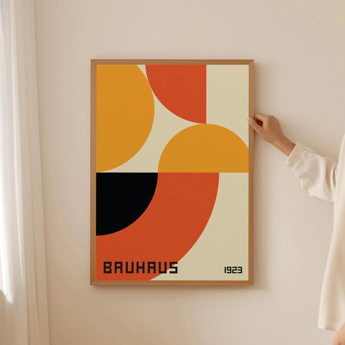 Bauhaus Orange Yellow Geometry