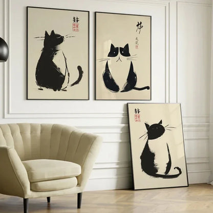 Japanese Vintage Black Cat (2)