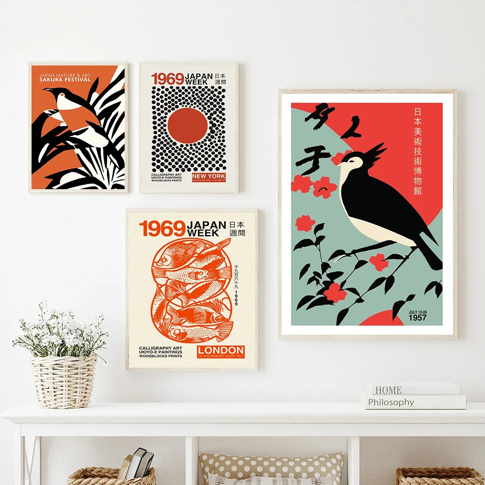 Ukiyo-E 1969 Japansk Kalligrafi Kunst-thumbmail-5