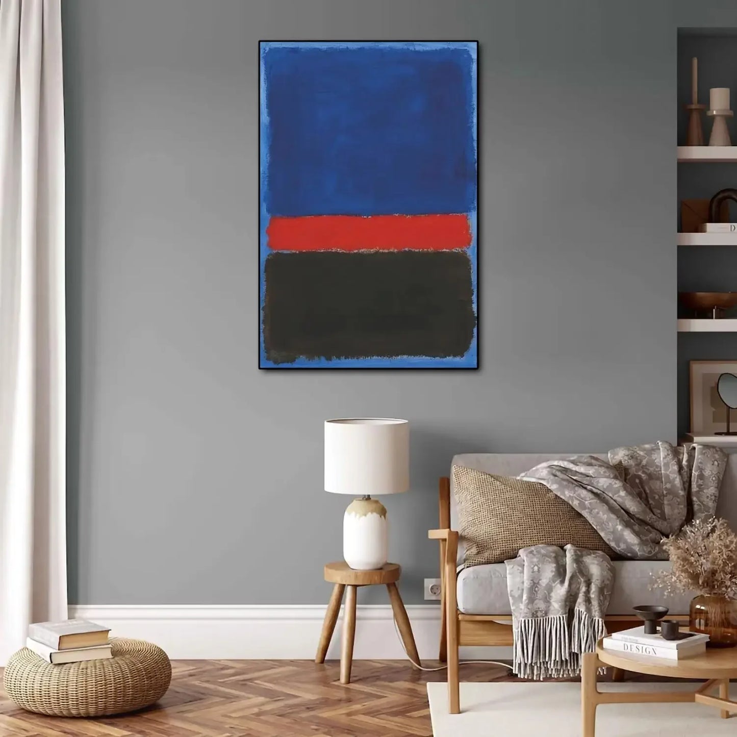 Mark Rothko Blue Red Minimalism