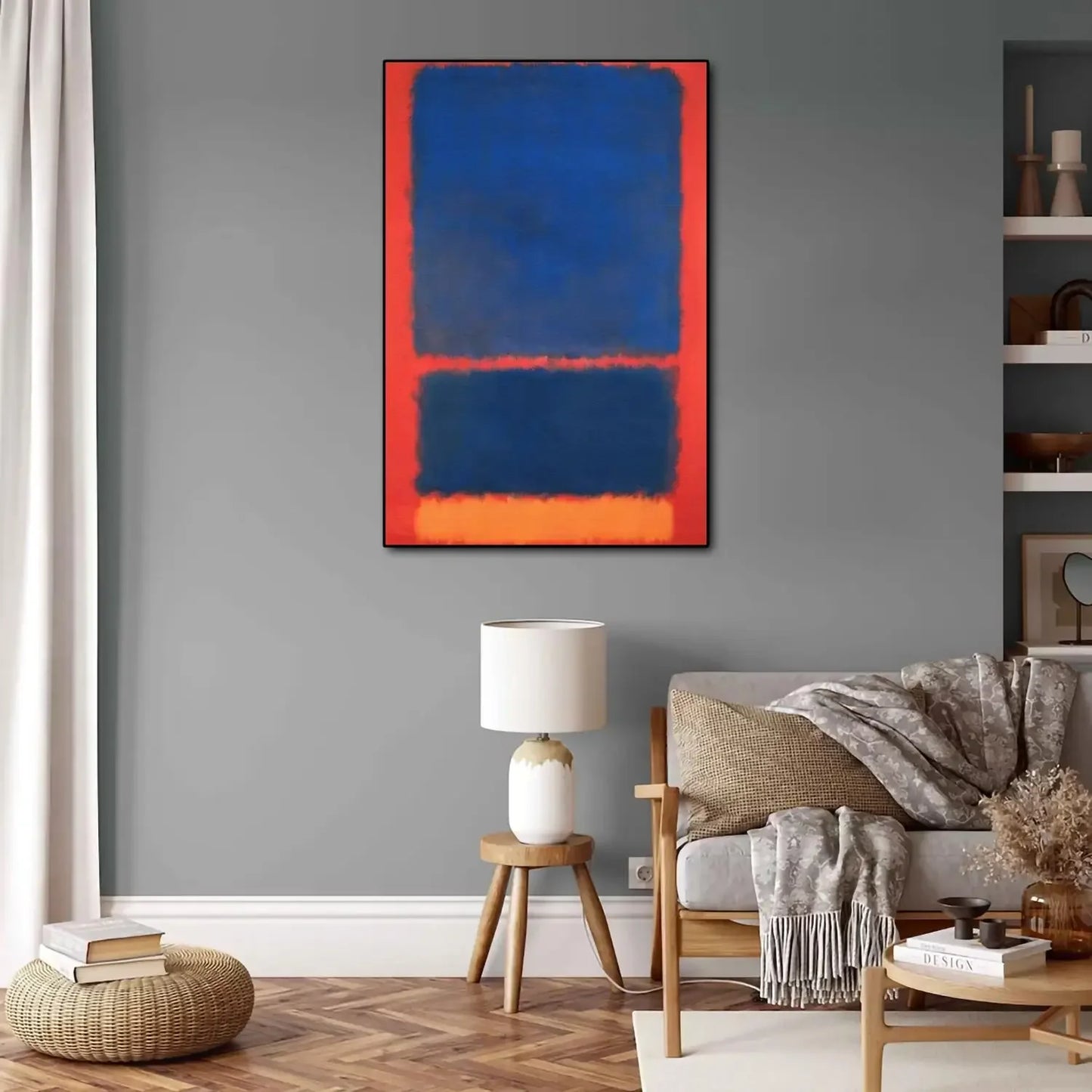 Mark Rothko Blue Orange Geometry