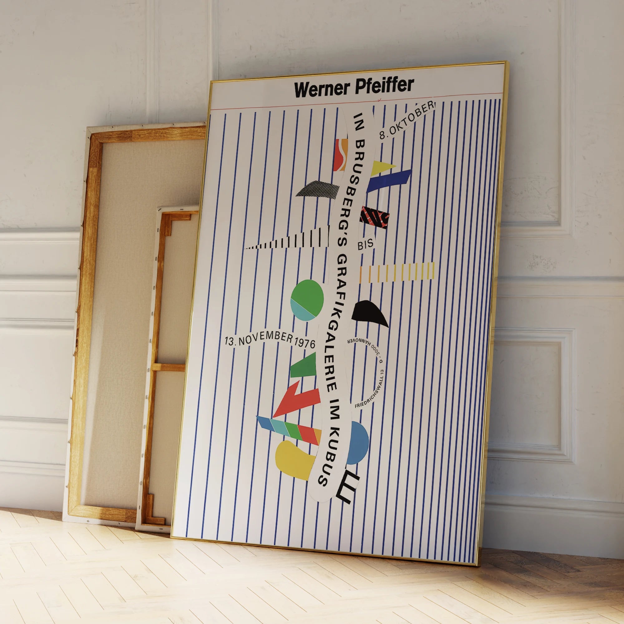 Arte mural abstracto de rayas de Werner Pfeiffer-thumbmail-5