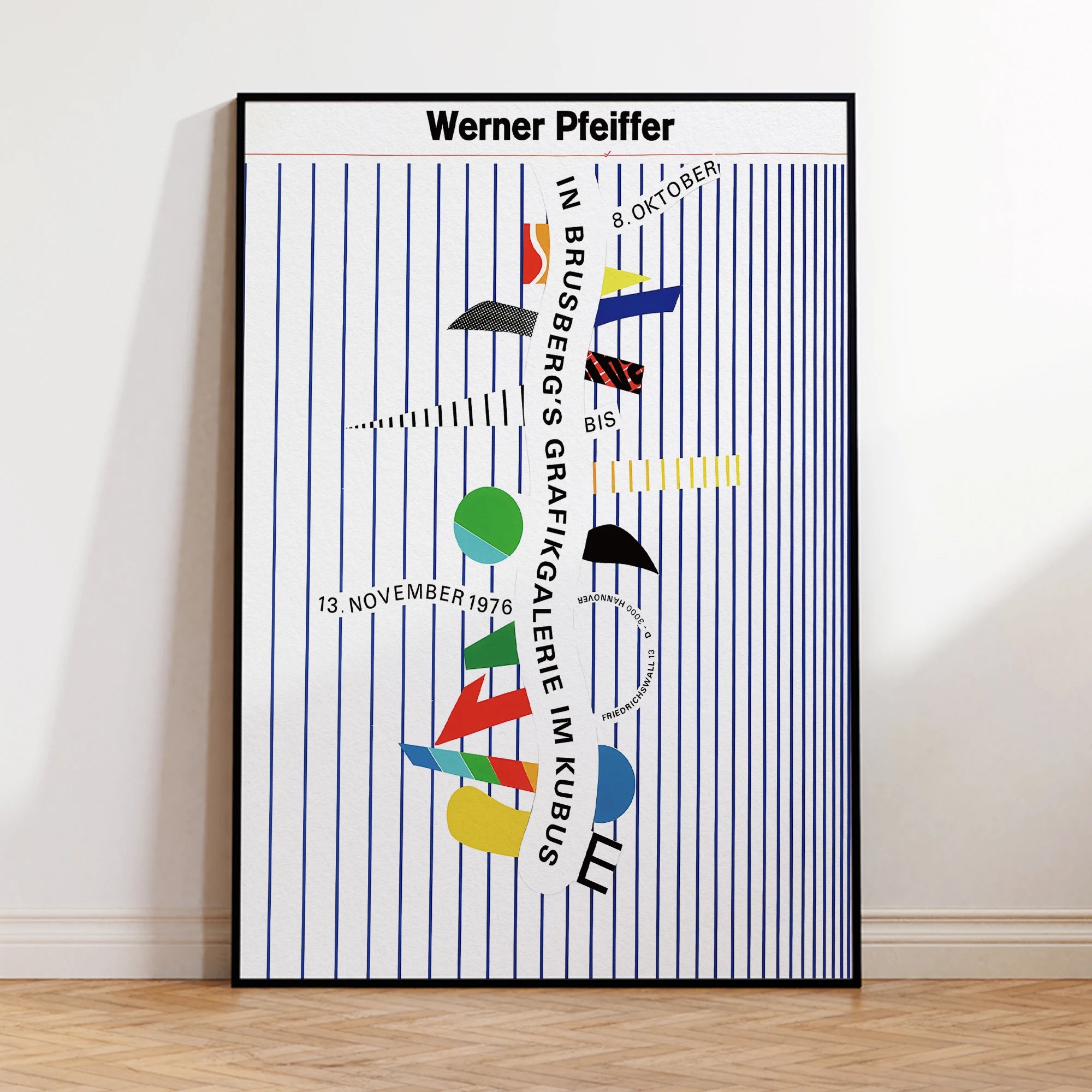 Arte mural abstracto de rayas de Werner Pfeiffer-thumbmail-6