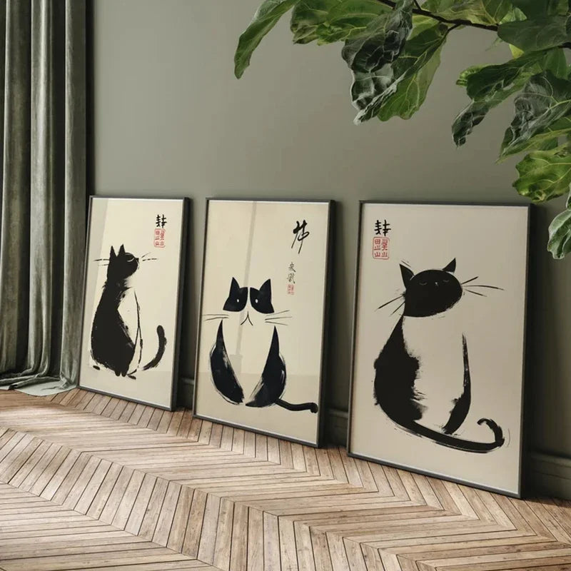 Japanese Vintage Black Cat (2)