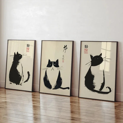 Japanese Vintage Black Cat (3)