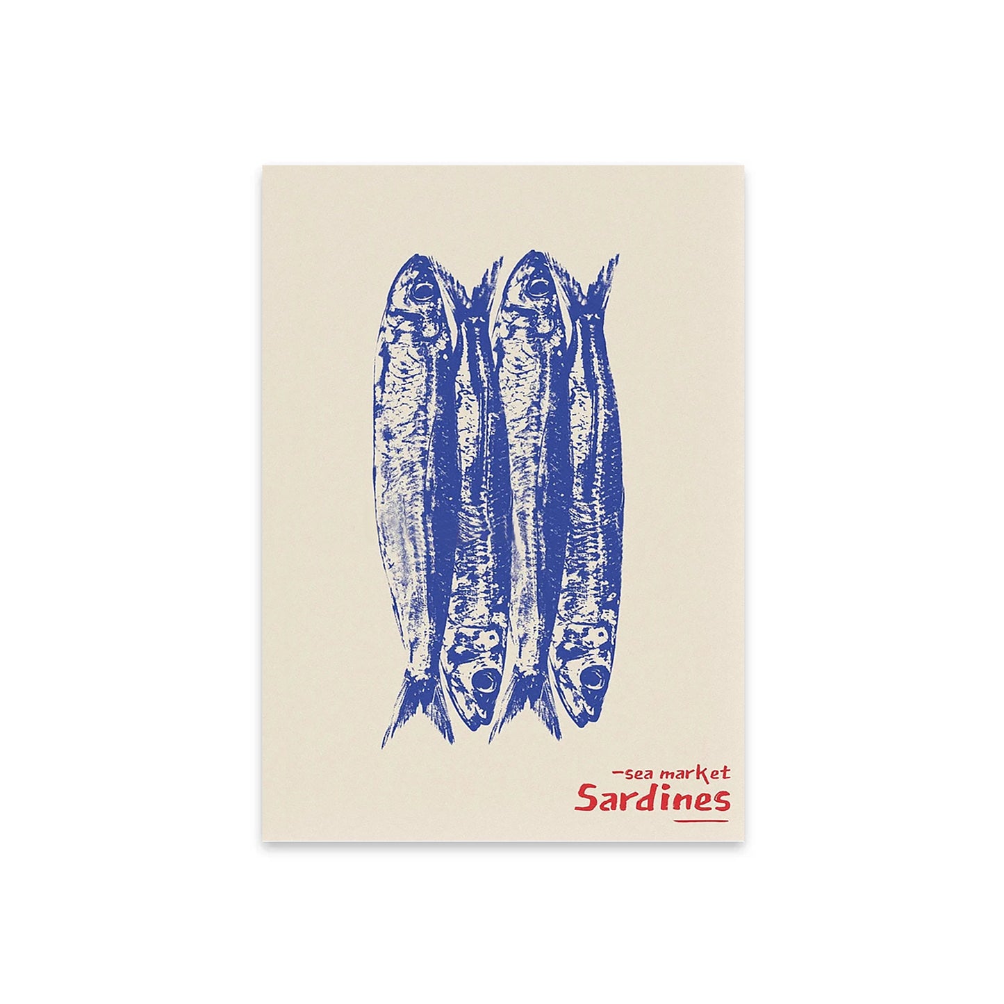 Sardine Retro Japanese Screen Art