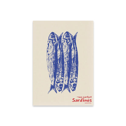Sardine Retro Japanese Screen Art