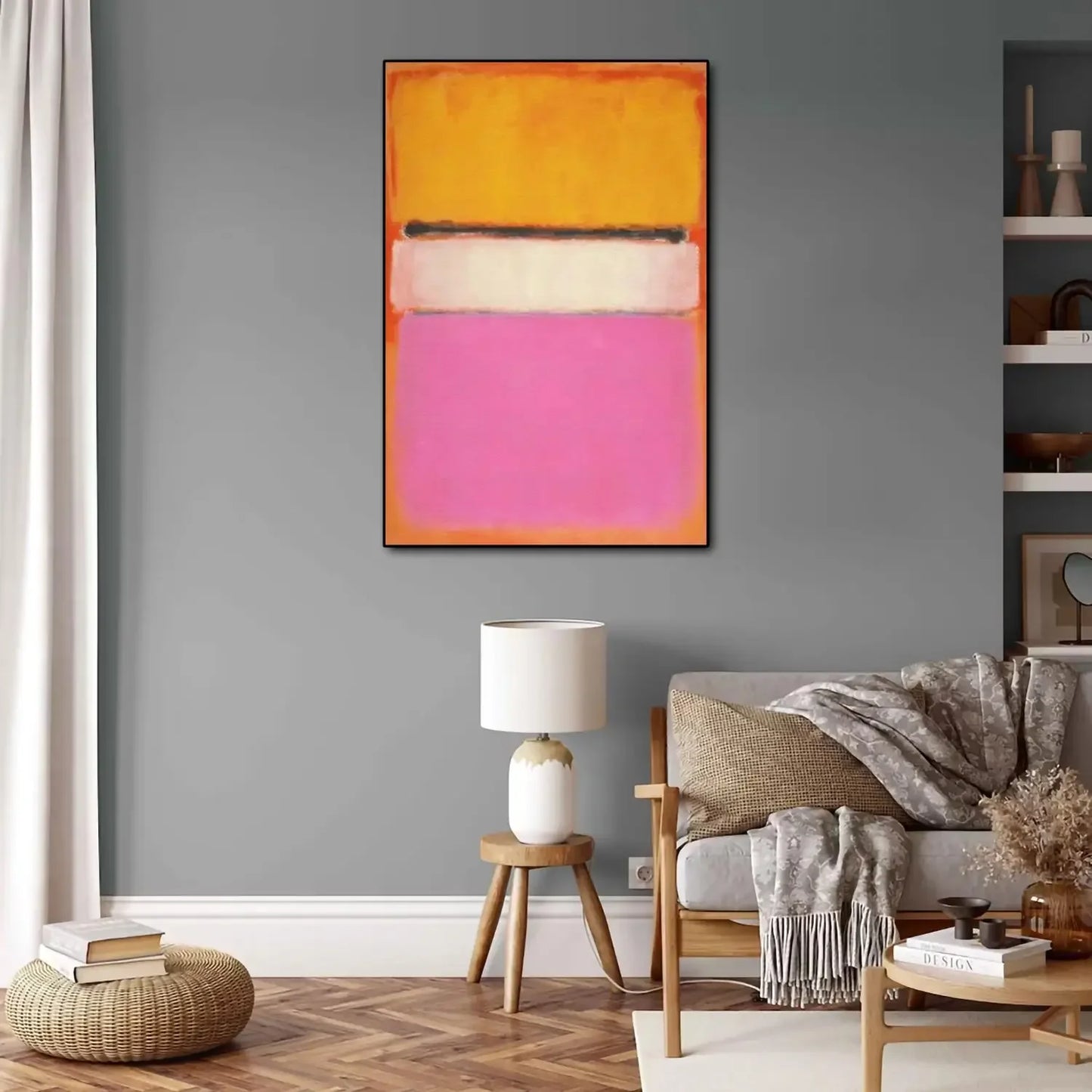 Mark Rothko Orange Pink Minimalism