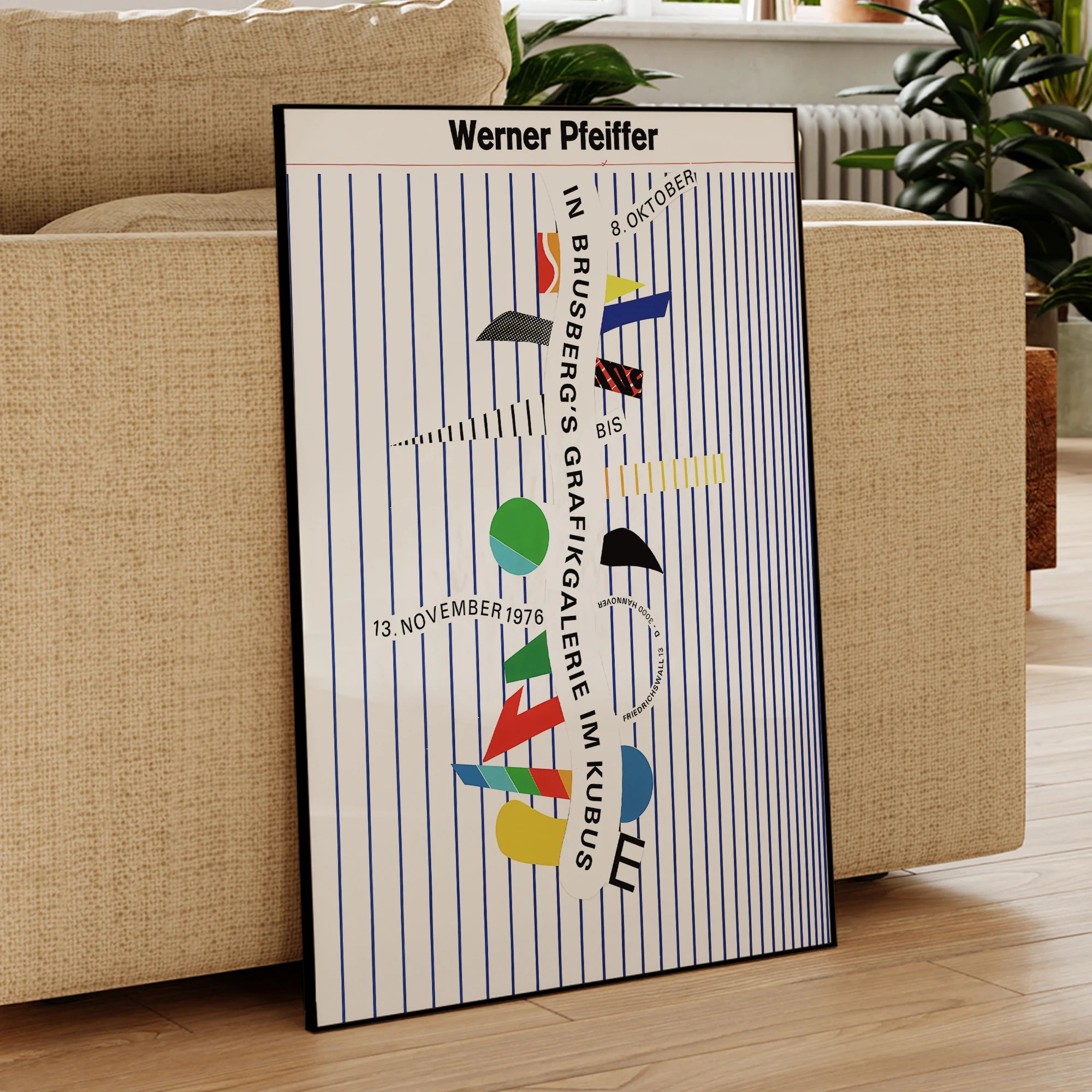 Arte mural abstracto de rayas de Werner Pfeiffer-thumbmail-4