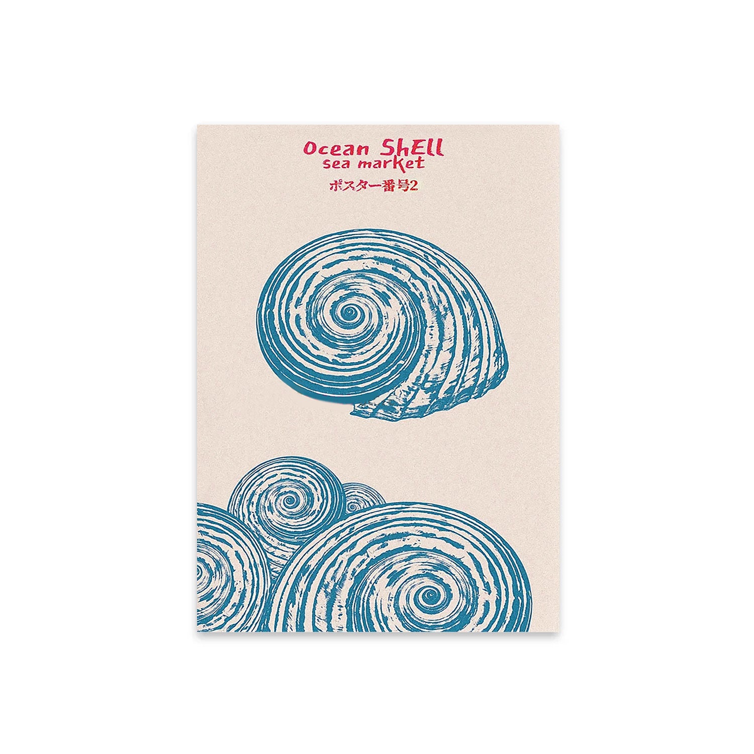 Sea Shell Retro Japanese Screen Art-thumbmail-4