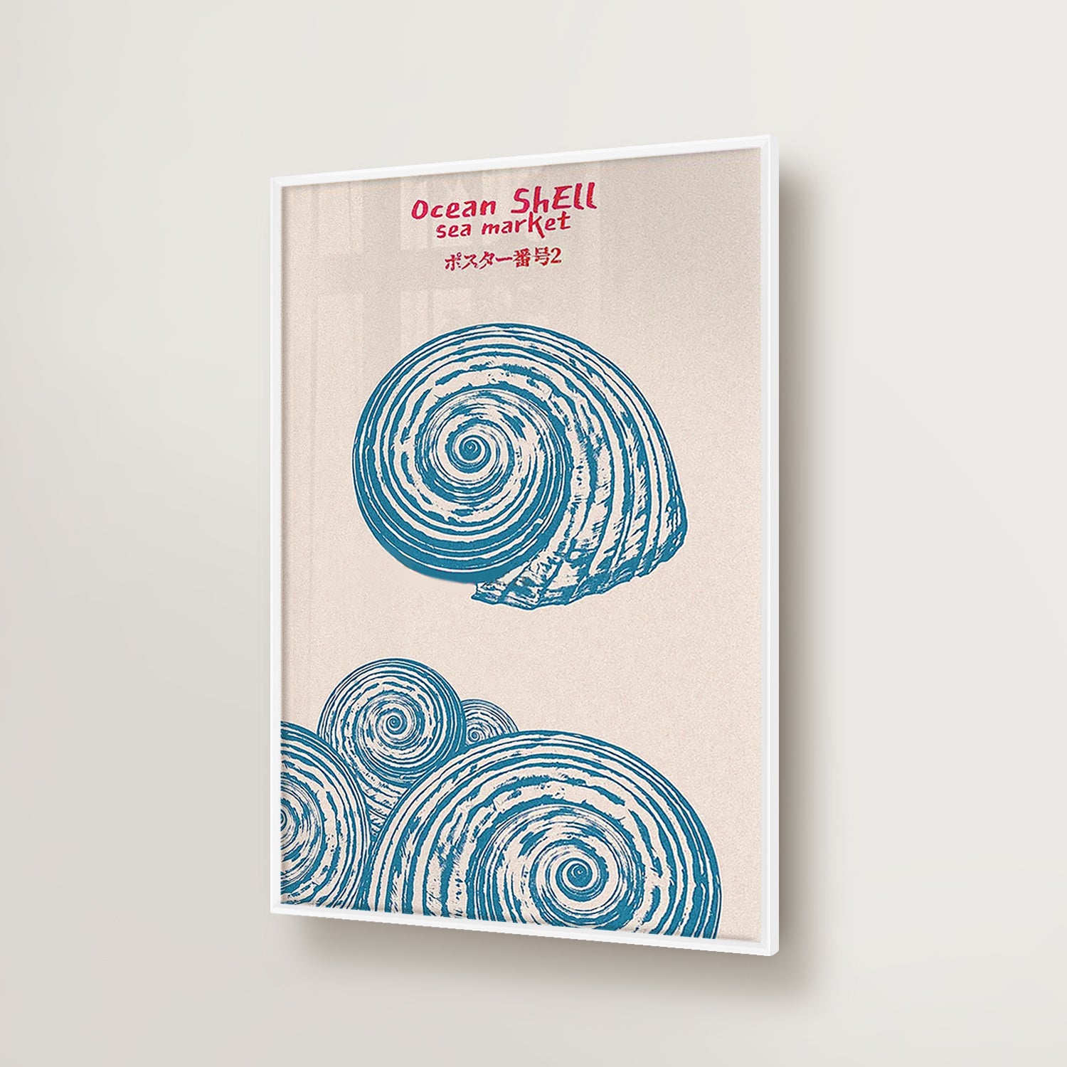 Sea Shell Retro Japanese Screen Art-thumbmail-2