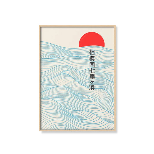 Vintage Japanische Kunst Wellen Hokusai Poster Ästhetische Wand Kunst Minimalistischen Bilder für Wohnzimmer Modulare Wohnkultur Cuadros