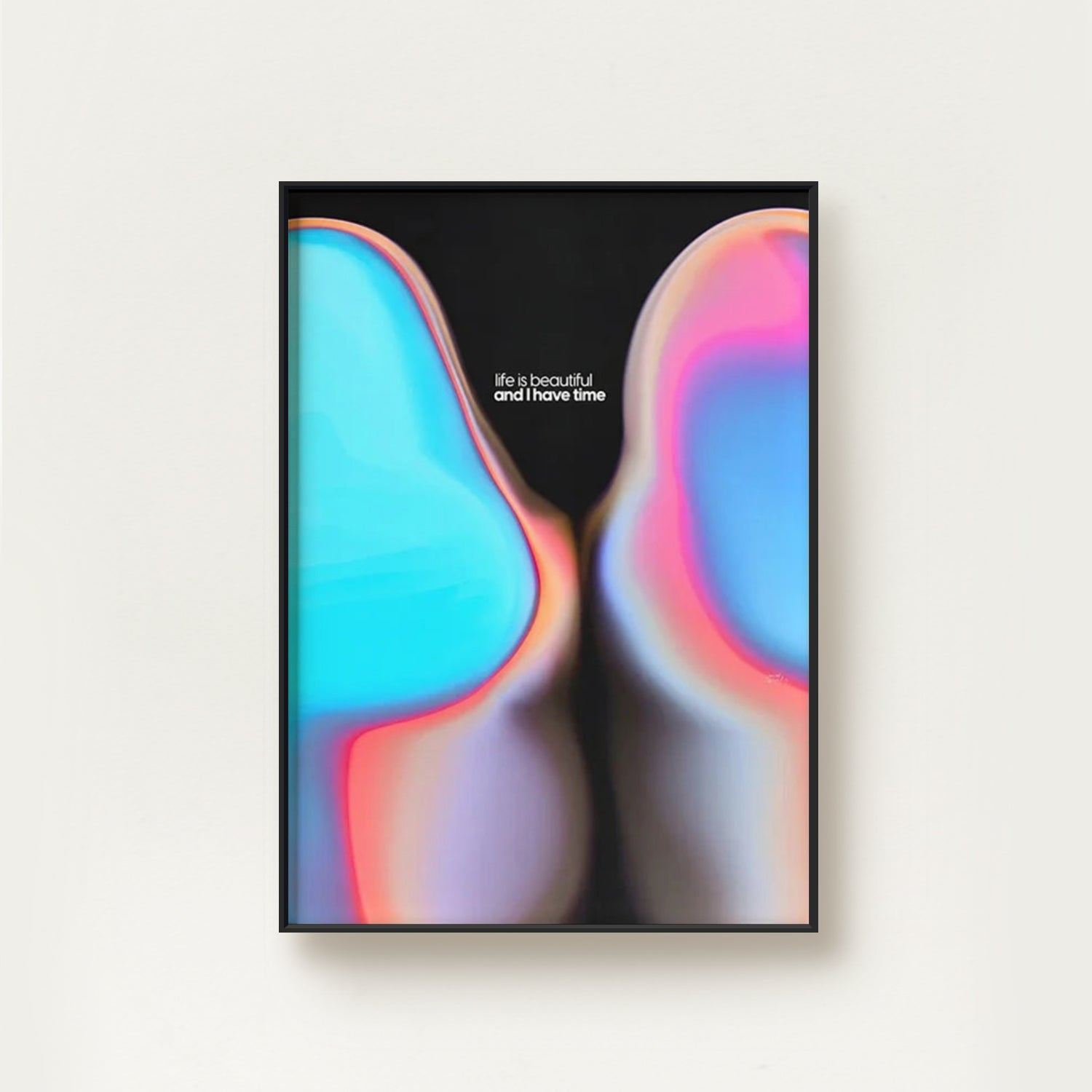 Póster vintage La vida es bella y tengo tiempo