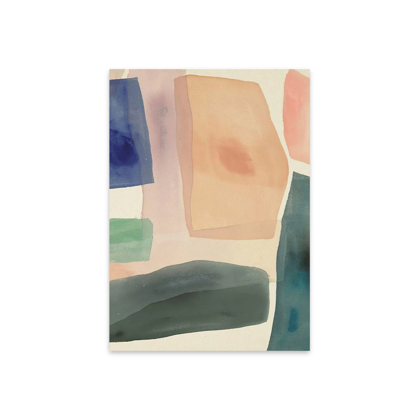 Watercolor Geometry Art