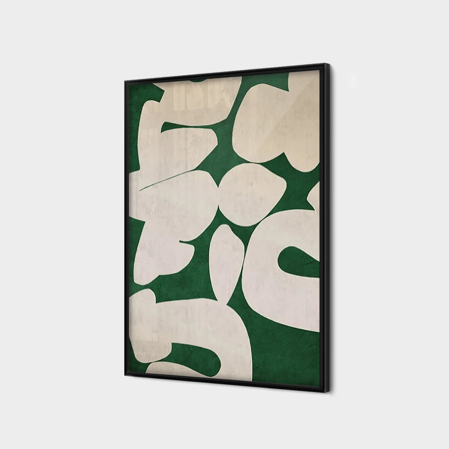 Green White Abstract Geometry