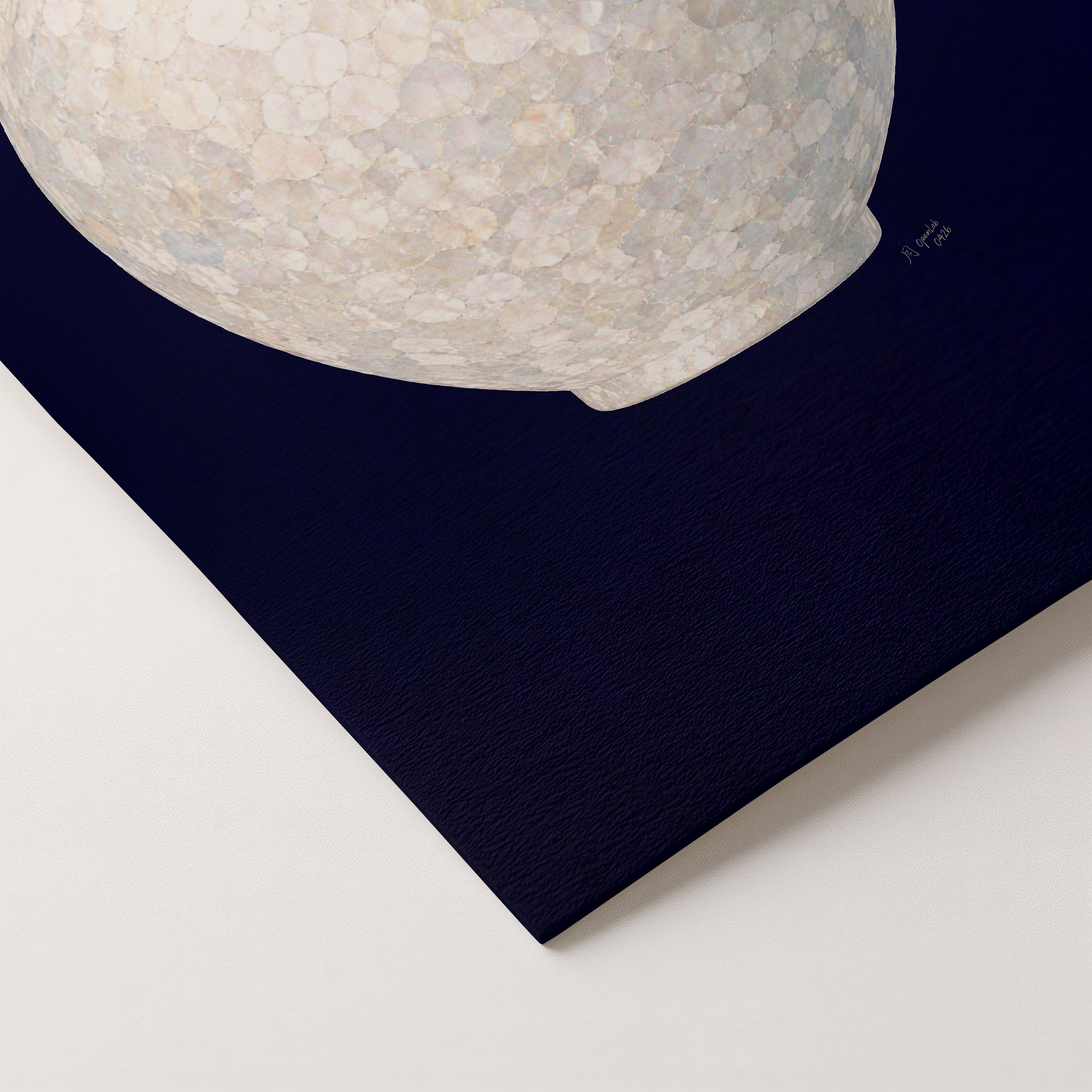 White Moon Jar in Deep Blue-thumbmail-4