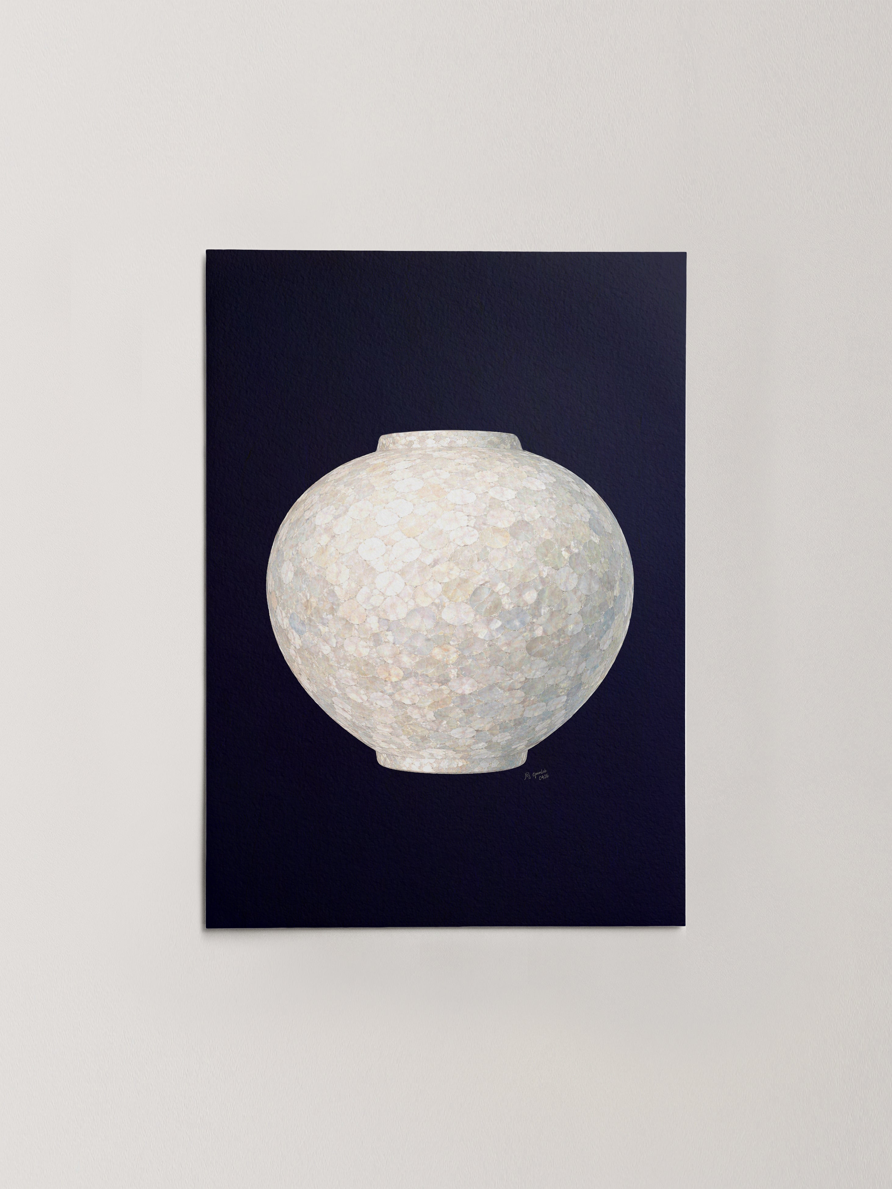 White Moon Jar in Deep Blue-thumbmail-8