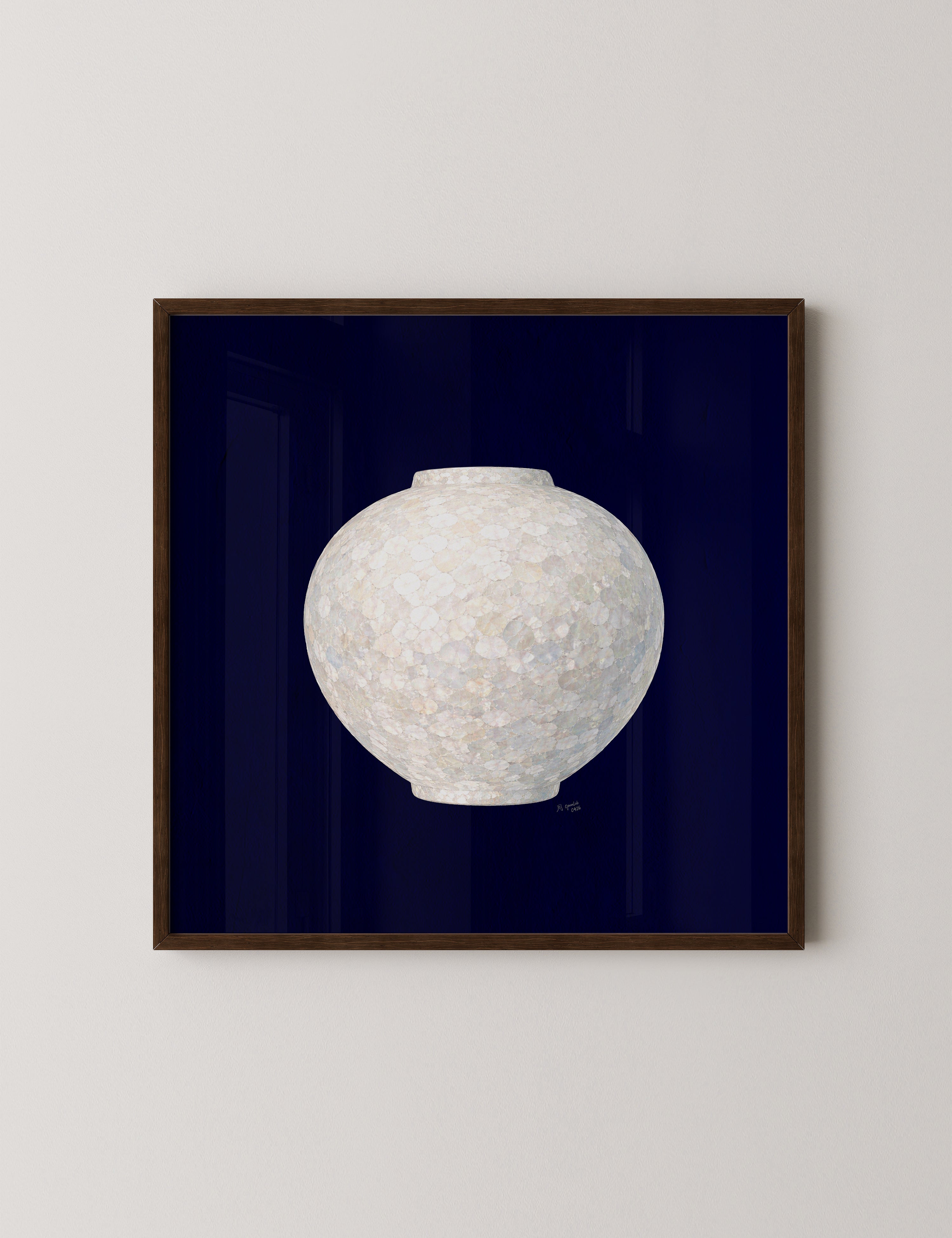 White Moon Jar in Deep Blue-thumbmail-7