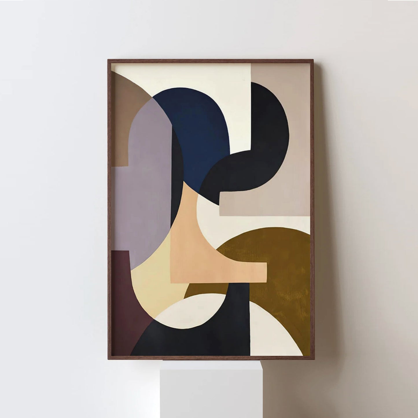 Nordic Abstract Muted Geometric Art